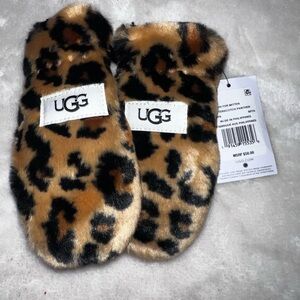 UGG Fuzzy Animal Print Slippers